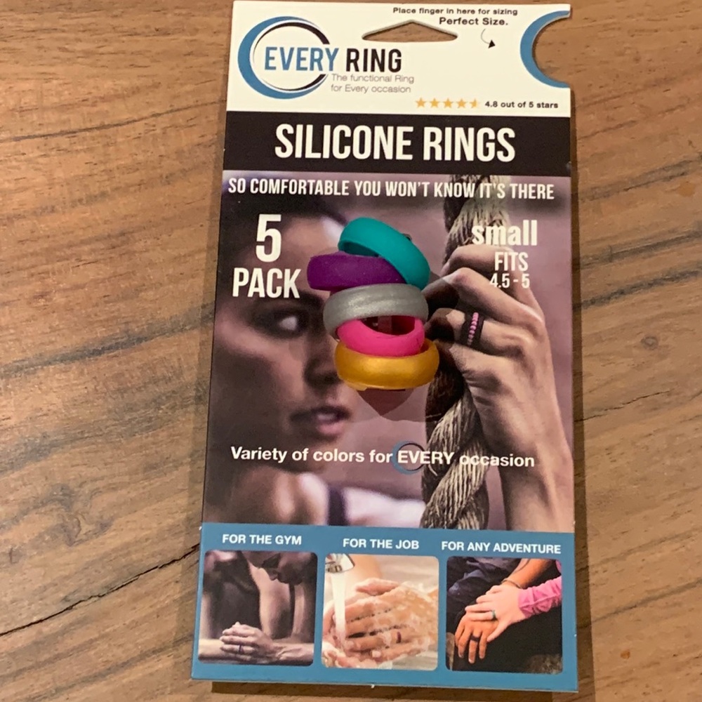 Every Ring 5pk Silicone Rings size Small